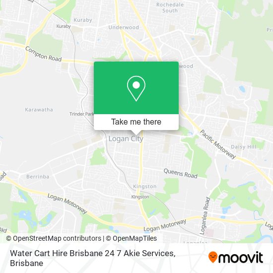 Water Cart Hire Brisbane 24 7 Akie Services map