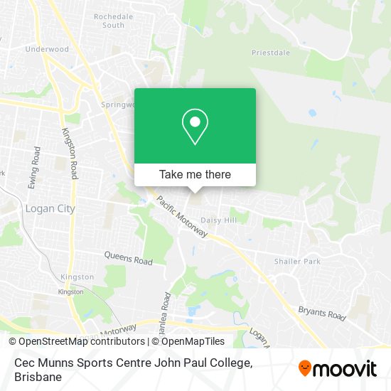 Mapa Cec Munns Sports Centre John Paul College