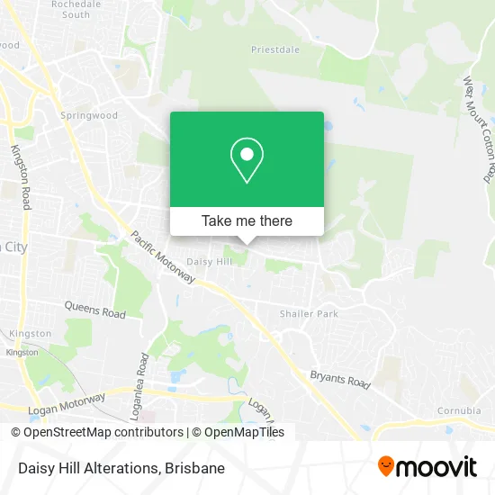 Daisy Hill Alterations map