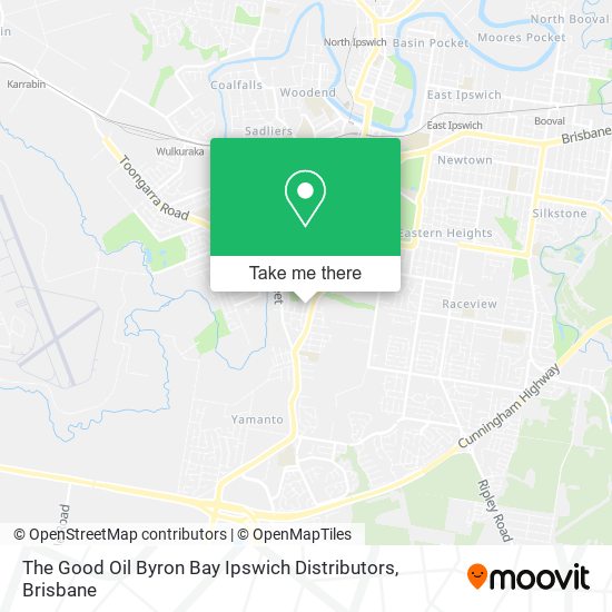The Good Oil Byron Bay Ipswich Distributors map