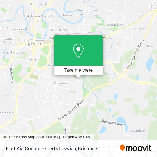 First Aid Course Experts Ipswich map