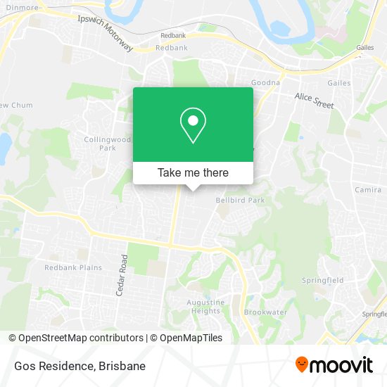 Gos Residence map