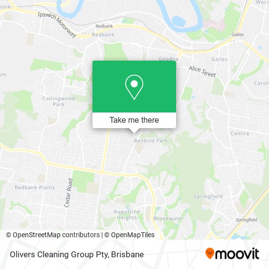 Olivers Cleaning Group Pty map