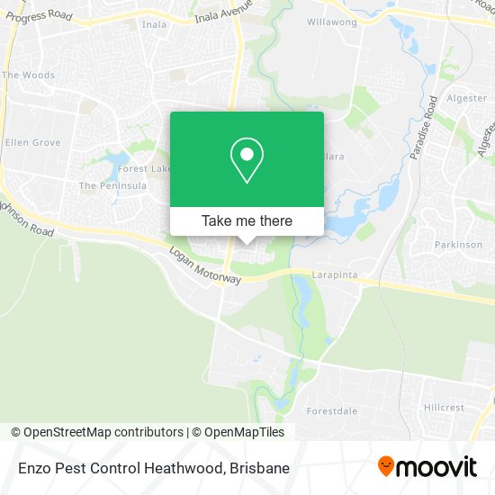 Enzo Pest Control Heathwood map