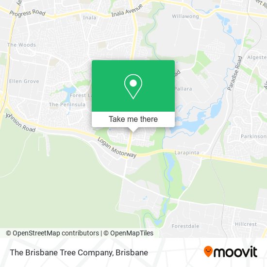 The Brisbane Tree Company map