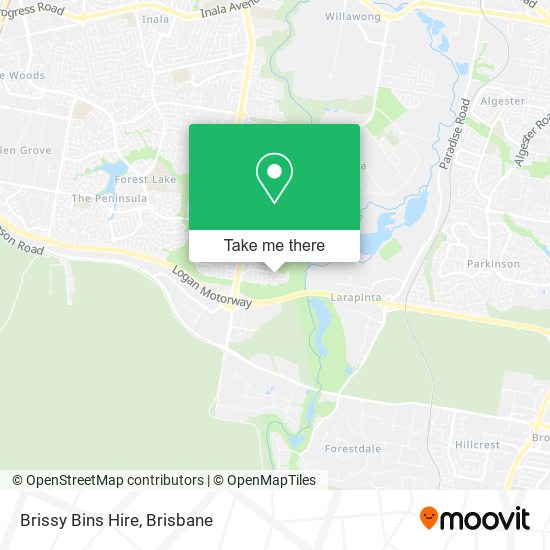 Brissy Bins Hire map