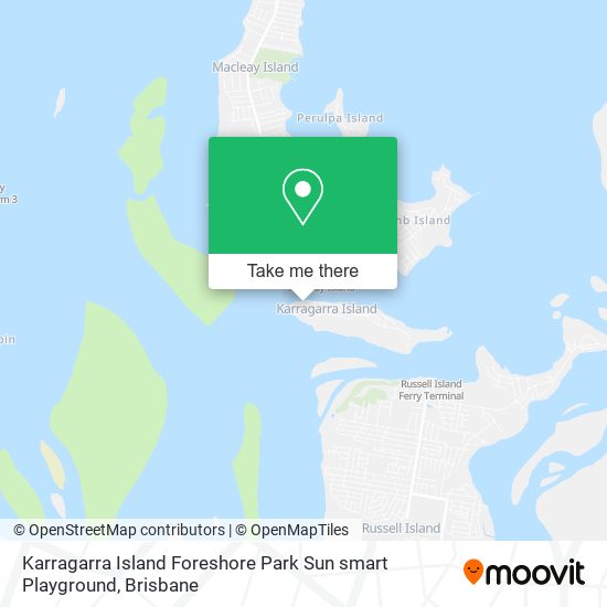 Karragarra Island Foreshore Park Sun smart Playground map