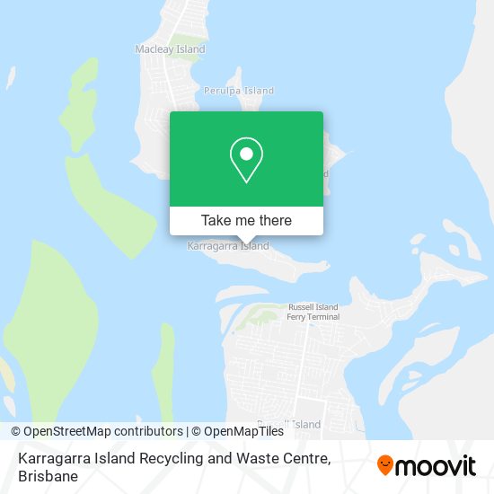 Karragarra Island Recycling and Waste Centre map