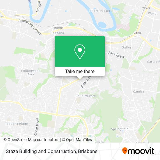 Staza Building and Construction map