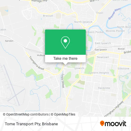 Tome Transport Pty map