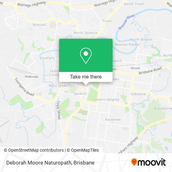 Deborah Moore Naturopath map