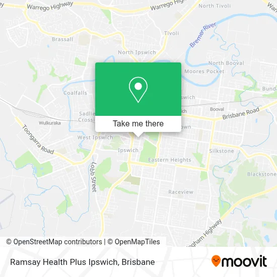 Mapa Ramsay Health Plus Ipswich