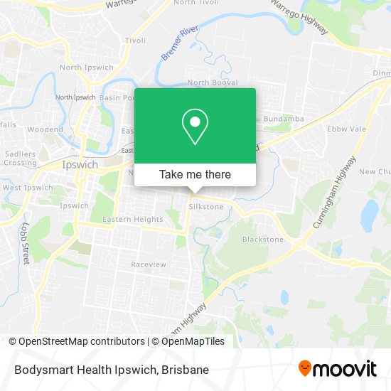 Bodysmart Health Ipswich map