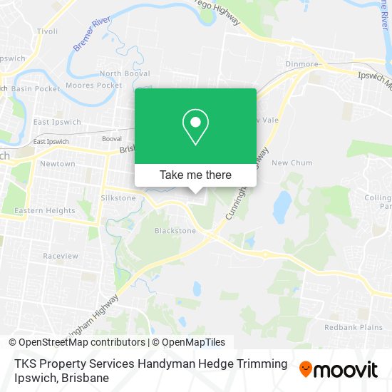TKS Property Services Handyman Hedge Trimming Ipswich map