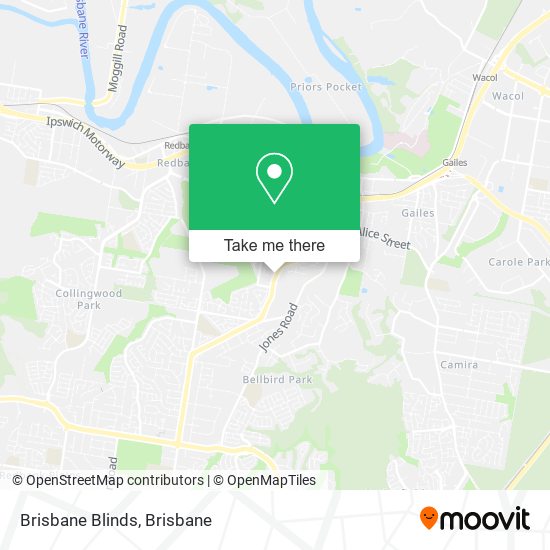 Brisbane Blinds map