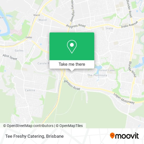 Tee Freshy Catering map