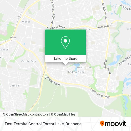 Fast Termite Control Forest Lake map