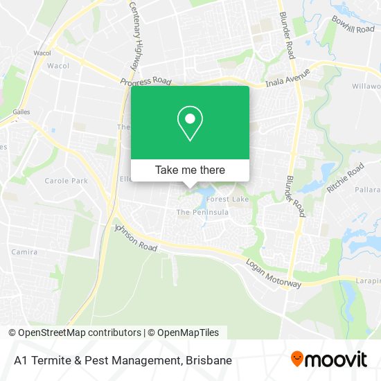 A1 Termite & Pest Management map
