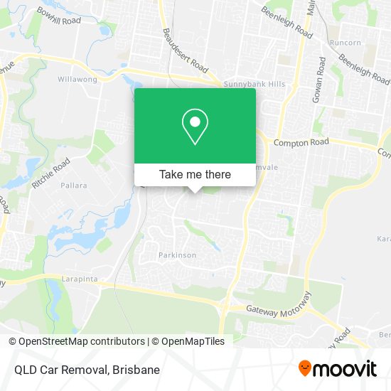QLD Car Removal map