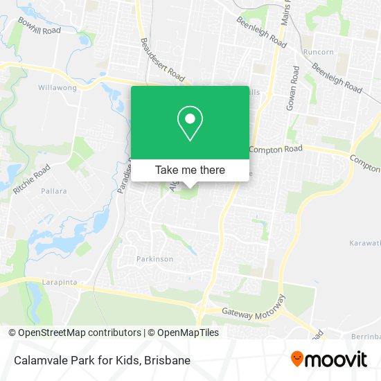 Mapa Calamvale Park for Kids