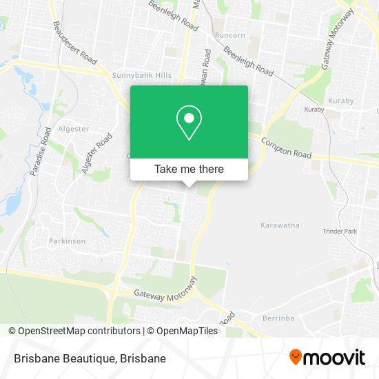 Brisbane Beautique map