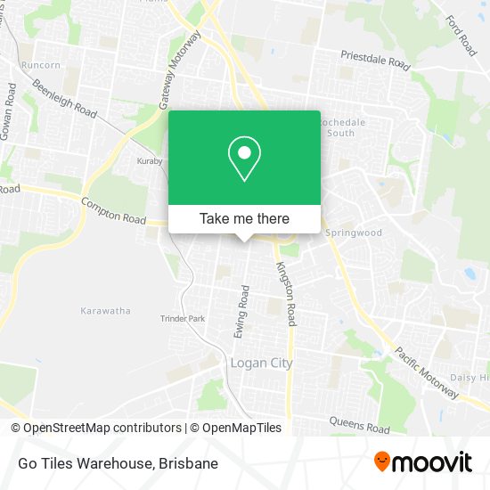Go Tiles Warehouse map