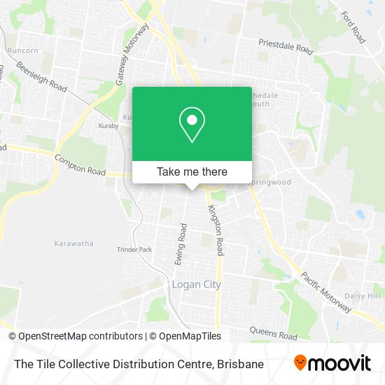 The Tile Collective Distribution Centre map
