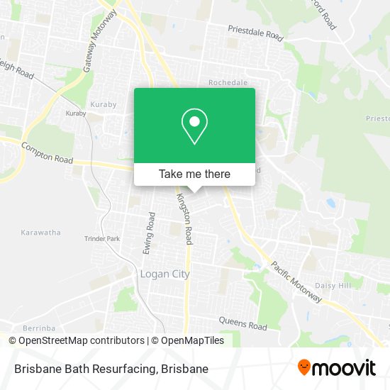 Brisbane Bath Resurfacing map