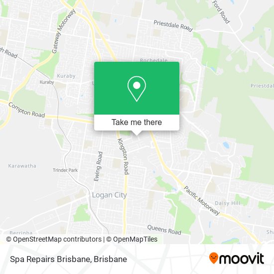 Spa Repairs Brisbane map