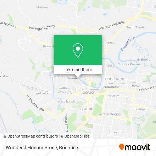 Woodend Honour Stone map