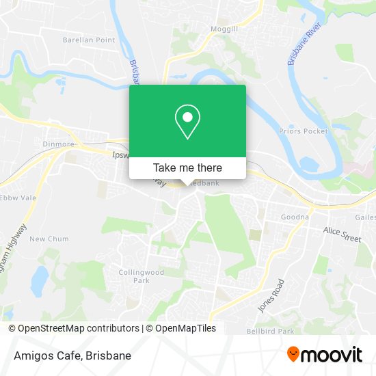 Amigos Cafe map