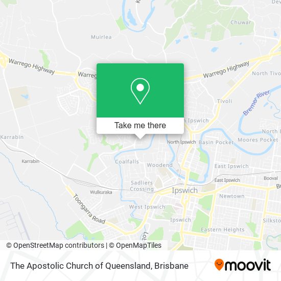 The Apostolic Church of Queensland map