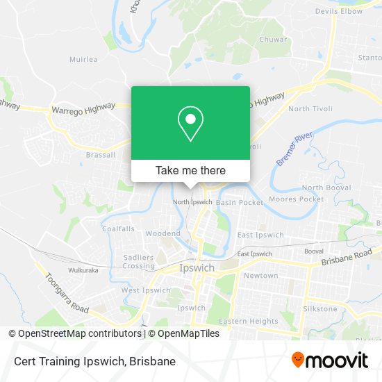 Cert Training Ipswich map