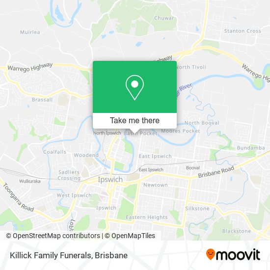 Killick Family Funerals map