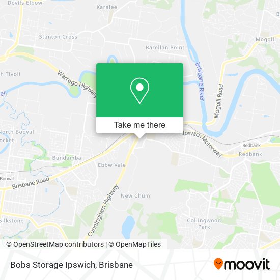 Mapa Bobs Storage Ipswich