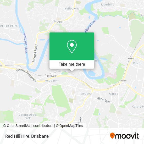 Red Hill Hire map