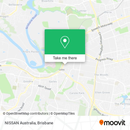 NISSAN Australia map