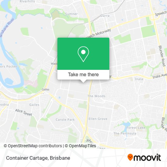 Container Cartage map