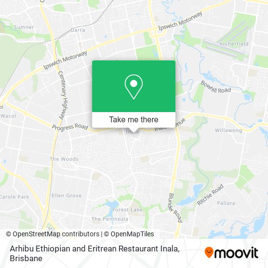 Arhibu Ethiopian and Eritrean Restaurant Inala map