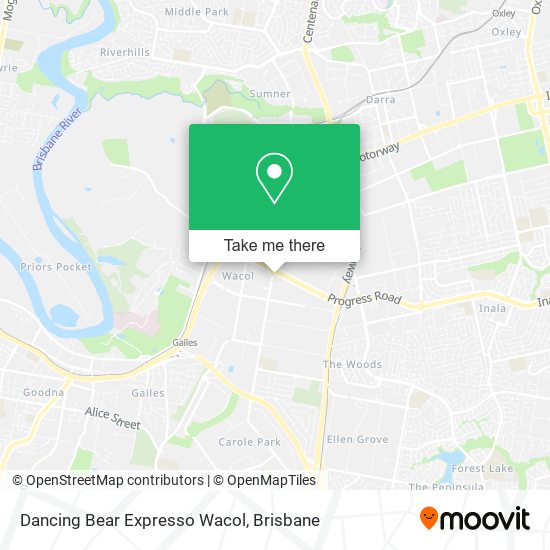 Dancing Bear Expresso Wacol map
