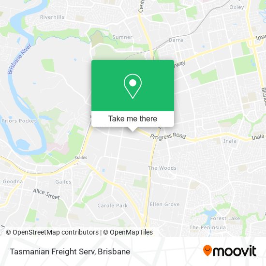 Tasmanian Freight Serv map