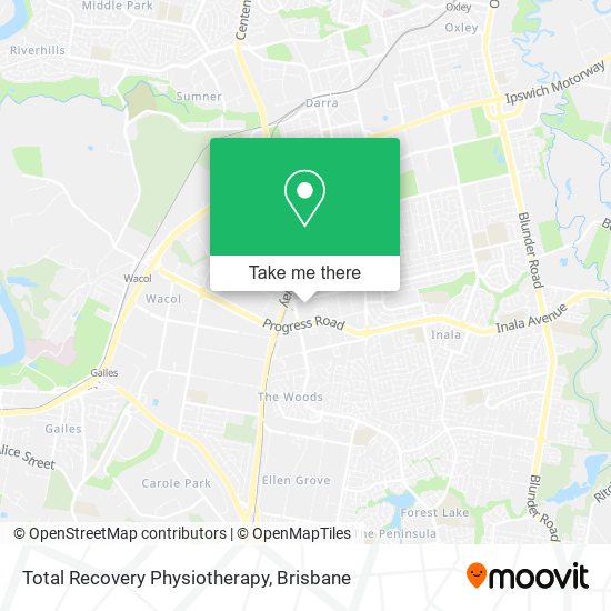 Mapa Total Recovery Physiotherapy