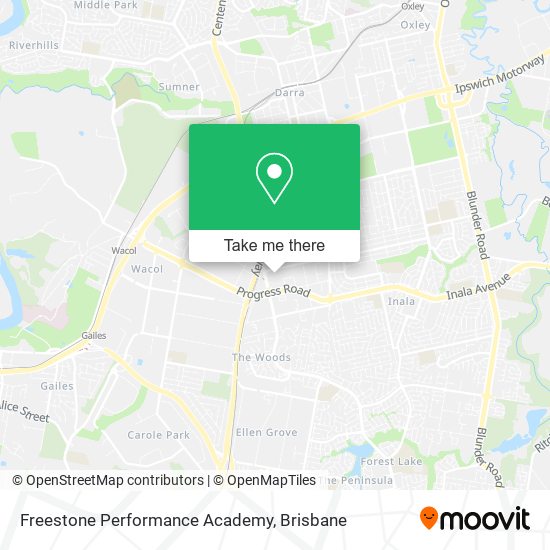 Mapa Freestone Performance Academy