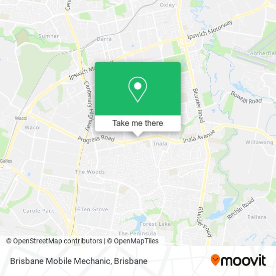 Brisbane Mobile Mechanic map