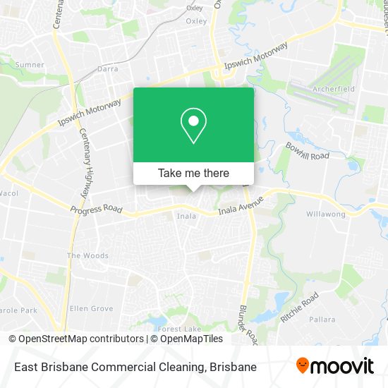 East Brisbane Commercial Cleaning map