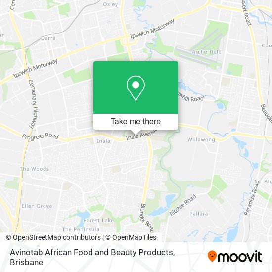 Mapa Avinotab African Food and Beauty Products