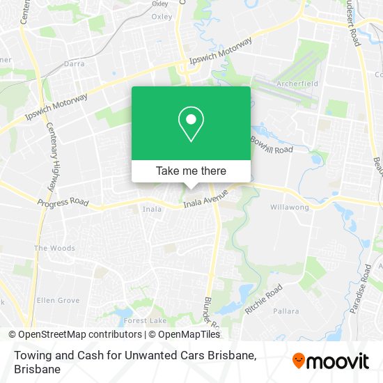 Mapa Towing and Cash for Unwanted Cars Brisbane