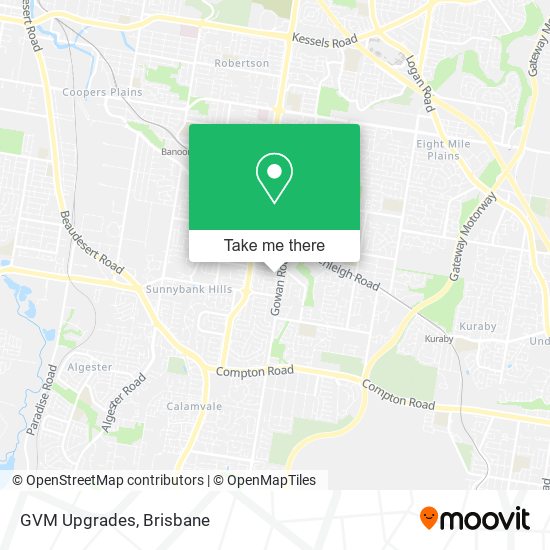 GVM Upgrades map
