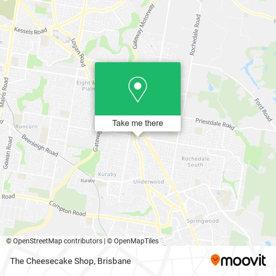 The Cheesecake Shop map