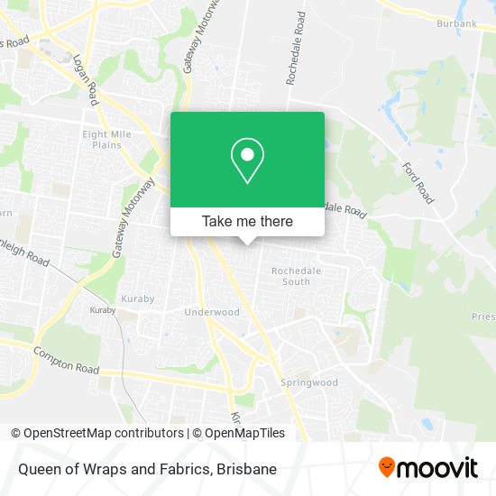 Queen of Wraps and Fabrics map
